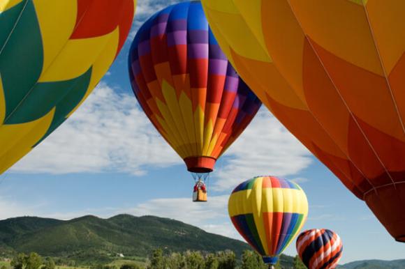 Heißluftballonfahrt über Colorado