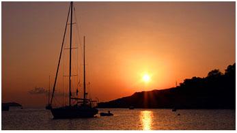 Sonnenuntergang auf Ibiza – Spanien