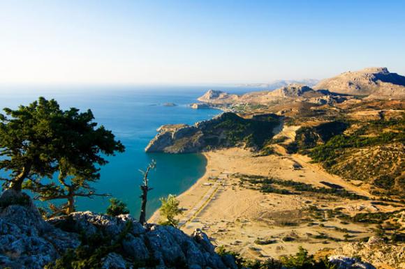 Strand der Griechischen Insel Rhodos